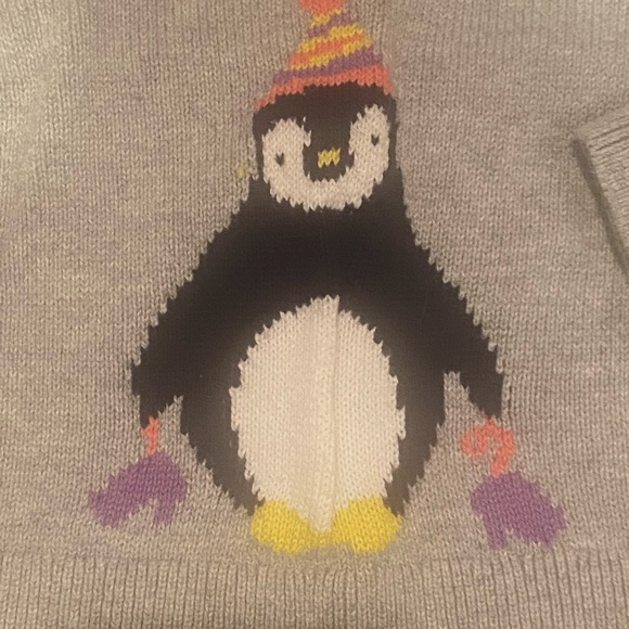 Baby Girl Penguin Sweater - Picture 3 of 4